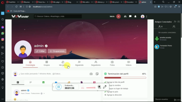 Red Social Estilo Facebook con PHP y MySql – Screenshot 4