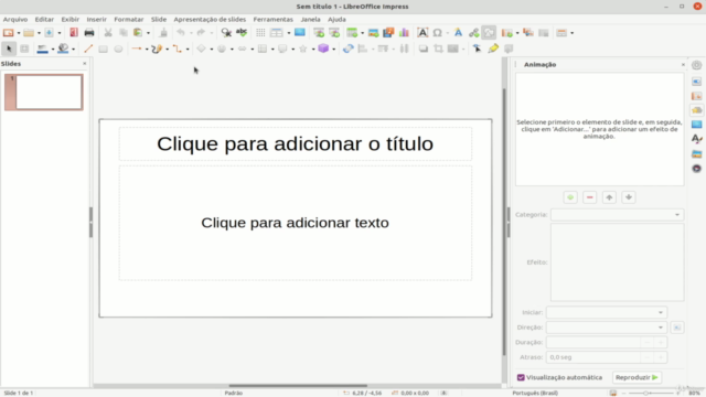 LibreOffice Impress básico em sistemas Windows Linux macOS – Screenshot 3