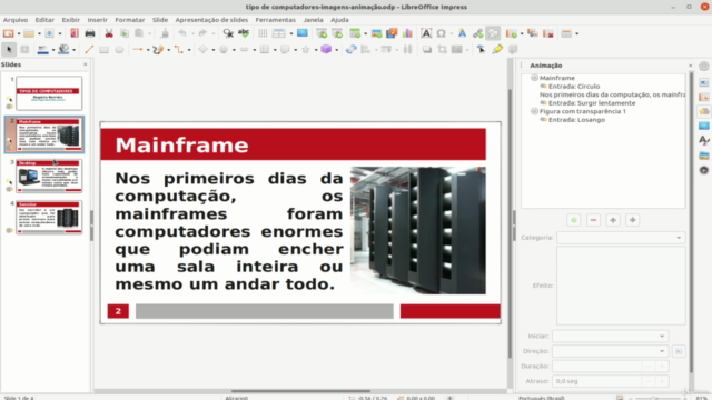 LibreOffice Impress básico em sistemas Windows Linux macOS – Screenshot 4