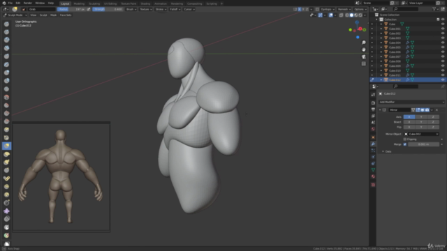 Character sculpting with blender: Create a stylized warrior - Screenshot_03
