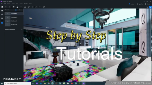 Interior Photorealistic | D5 RENDER PREMIUM TUTORIAL VOL.2 – Screenshot 1