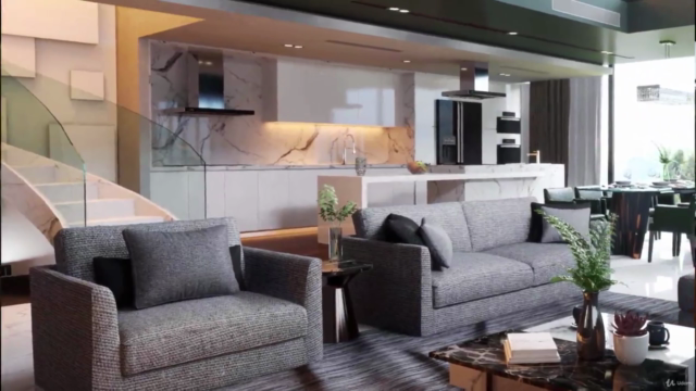 Interior Photorealistic | D5 RENDER PREMIUM TUTORIAL VOL.2 – Screenshot 4