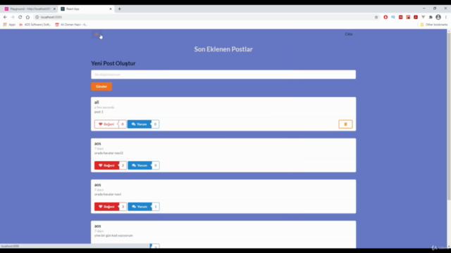 REACT-APOLLO ve GRAPHQL ile Uygulamalar Geliştirelim – Screenshot 2