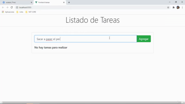 Aplicación de tareas con Vue 3 + Net Core + EFC – Screenshot 3