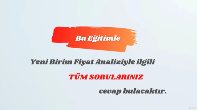 Yeni Birim Fiyat Tespiti & Uygulamaları Eğitimi – Screenshot 1