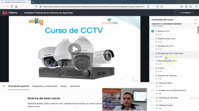 Instalador Profesional de Cámaras de Seguridad 2025 – Screenshot 1