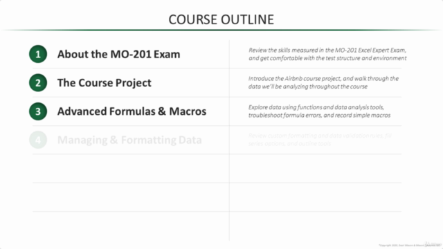 Microsoft Excel Certification Exam Prep: MO-201 Excel Expert – Screenshot 1