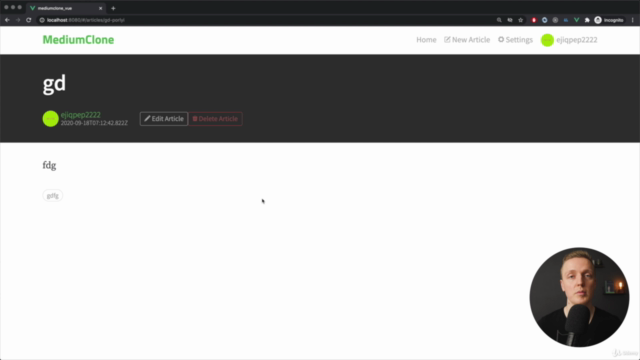 Vue JS и Vuex - пишем реальный проект с нуля – Screenshot 2