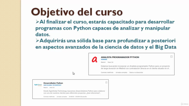 Curso de programación en Python – Screenshot 1