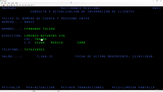 Programando en COBOL-CICS – Screenshot 4
