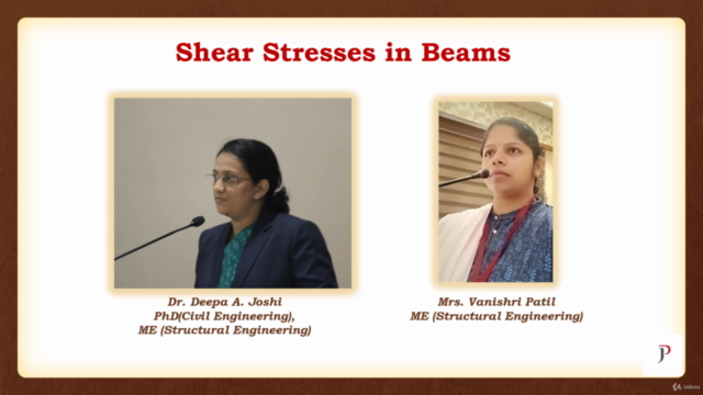 Course on Shear Stresses in Beams – Screenshot 1