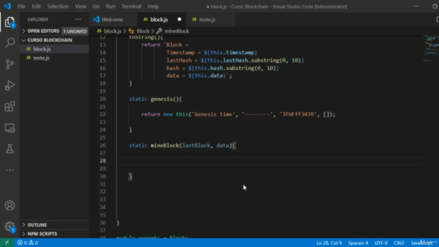 Blockchain com Node.js: Construa a sua Blockchain ! – Screenshot 1