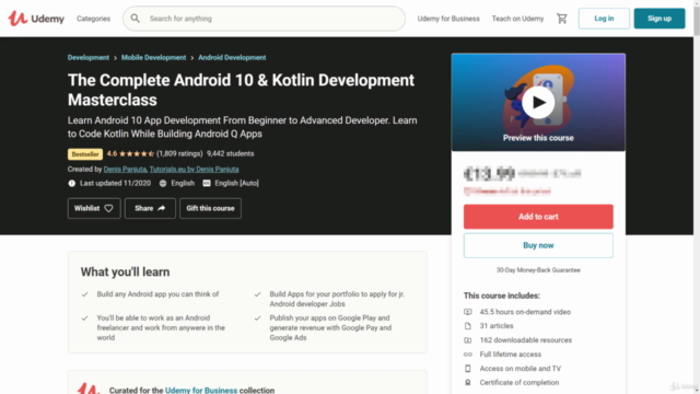 Die komplette Android 11 & Kotlin Entwickler Masterclass - Screenshot_01