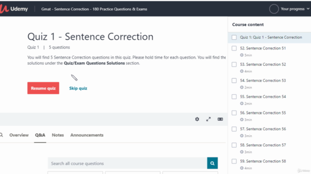 Gmat - Sentence Correction - 180 Practice Questions+3 Tests – Screenshot 3