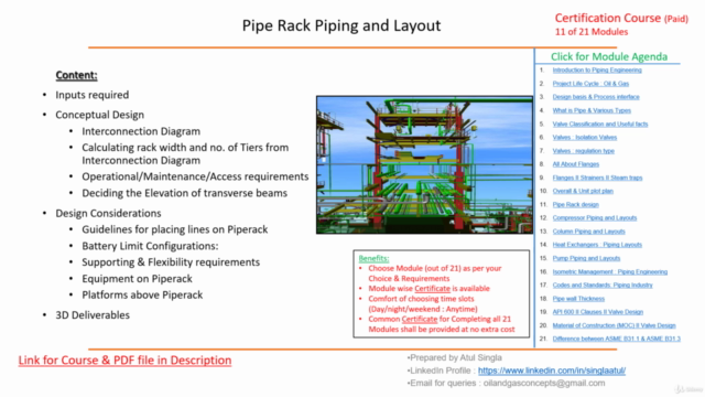 PipeRack Design : Piping and layouts – Screenshot 1