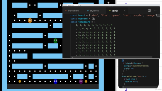 JavaScript DOM Pacman Game Project Learn JavaScript Code - Screenshot_01