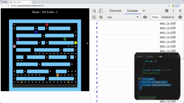JavaScript DOM Pacman Game Project Learn JavaScript Code - Screenshot_04