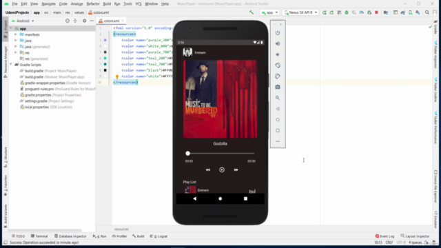 Create A Beautiful Android Media Player Application – Screenshot 1