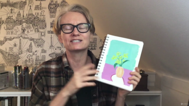 Fabulous Florals in Gouache and Watercolor – Screenshot 1