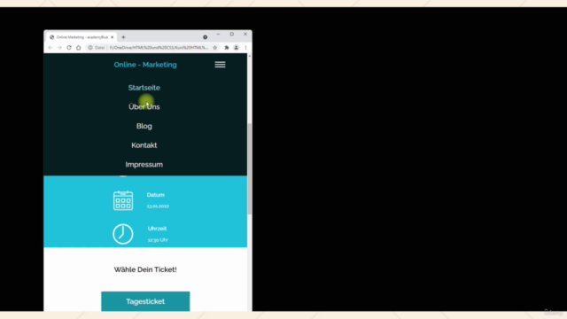 Der optimale und ausführliche HTML5 und CSS3 Komplettkurs – Screenshot 3