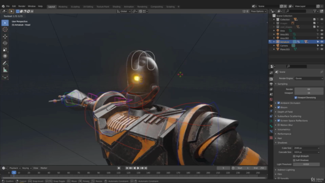 BLENDER: How to create and rig the Iron Giant – Screenshot 4