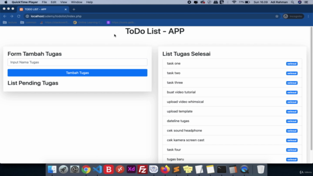 PHP untuk Pemula  Mini-Project TODOLIST - Screenshot_01
