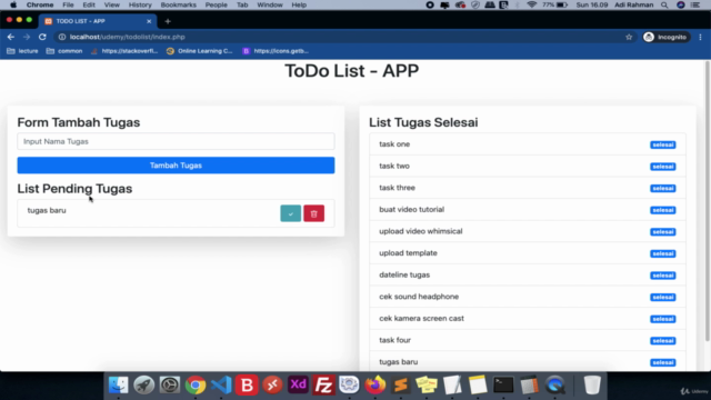 PHP untuk Pemula  Mini-Project TODOLIST - Screenshot_02