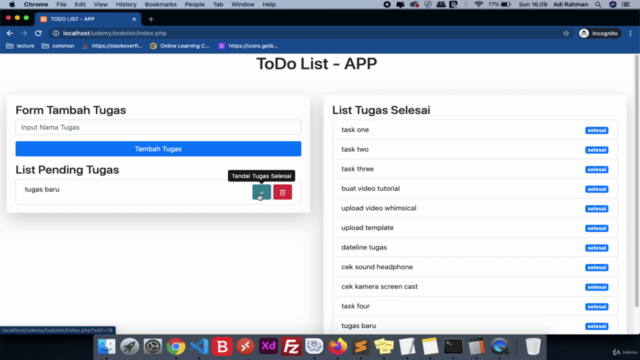 PHP untuk Pemula  Mini-Project TODOLIST - Screenshot_03