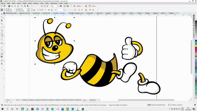Criando mascotes e personagens no CorelDRAW – Screenshot 1