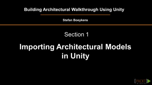 Building an Architectural Walkthrough Using Unity – Screenshot 1