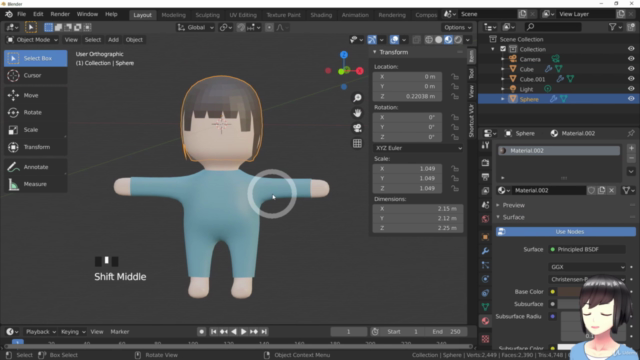 【Blender】初めての3DCG|基本的な使い方からモデリングやアニメーションまで【入門講座】 – Screenshot 3