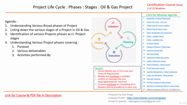 Project Life cycle : Oil & Gas – Screenshot 1