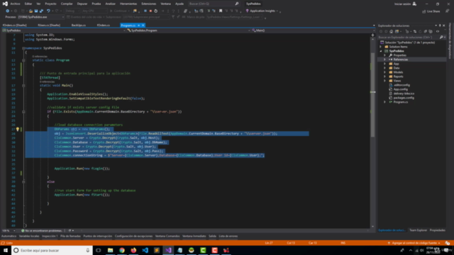 Curso Sistema de Pedidos C# y MySQL – Screenshot 1