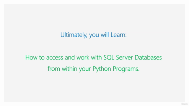 Working with Python on Windows and SQL Server Databases – Screenshot 2