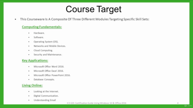 IC3 (GS5) 3EXAMS I الشهادة الدولية للحاسب والإنترنت [ARABIC] – Screenshot 2