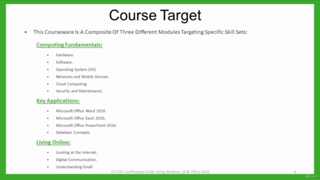 IC3 (GS5) 3EXAMS I الشهادة الدولية للحاسب والإنترنت [ARABIC] – Screenshot 3