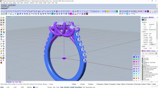 Jewellery Rendering MASTERCLASS - Vray, Keyshot, Maverick + – Screenshot 1