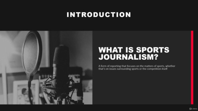 The Complete Course on Sports Journalism – Screenshot 1