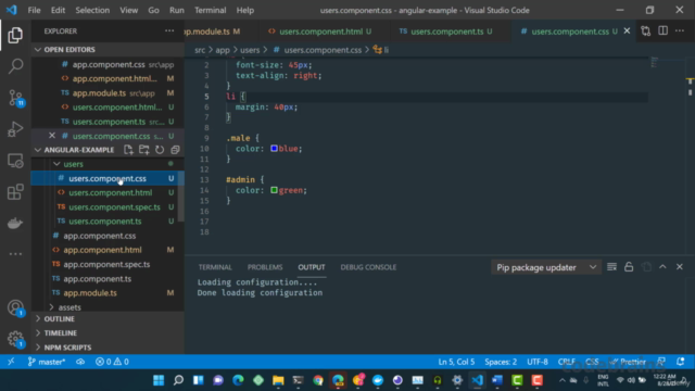 Learn Basic HTML, CSS & Javascript (Typescript) with Angular – Screenshot 4