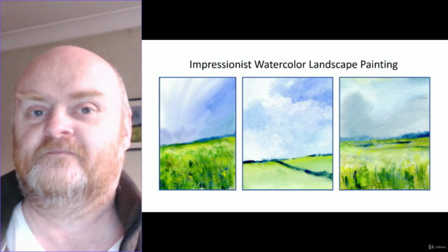 Learn to paint loose impressionist watercolor landscapes – Screenshot 1