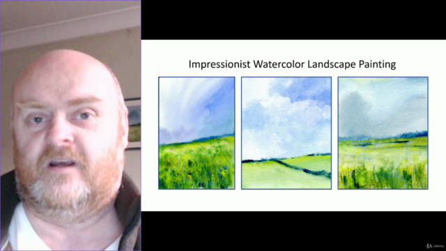Learn to paint loose impressionist watercolor landscapes – Screenshot 2