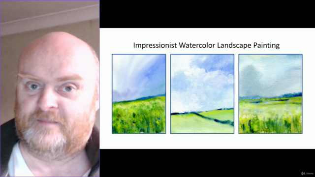 Learn to paint loose impressionist watercolor landscapes – Screenshot 3
