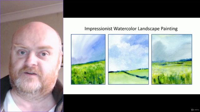 Learn to paint loose impressionist watercolor landscapes – Screenshot 4