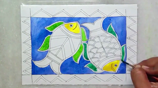 Madhubani/Mithila Painting: Indian folk: Intermediate Level – Screenshot 1