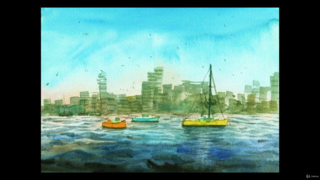 Loose Watercolor Painting Essentials: Boat and Water Scenes - Screenshot_02