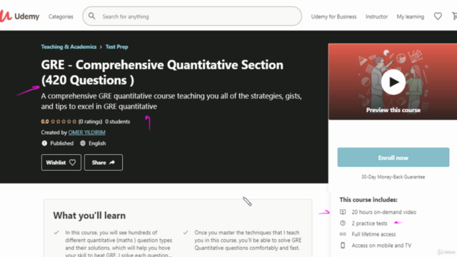 GRE - Comprehensive Quantitative Section (420 Questions ) – Screenshot 1