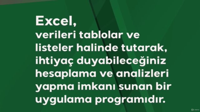 MİCROSOFT EXCEL PROGRAMINDA TAMAMEN PROFESYONELLEŞME EĞİTİMİ – Screenshot 1