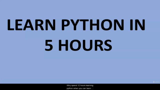 Learn Python in 5 Hours – Screenshot 3