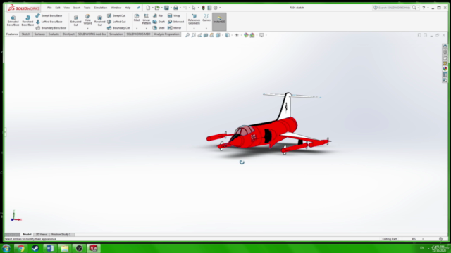 SOLIDWORKS: Lockheed Martin F104 StarFighter – Screenshot 2