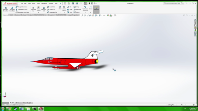 SOLIDWORKS: Lockheed Martin F104 StarFighter – Screenshot 4